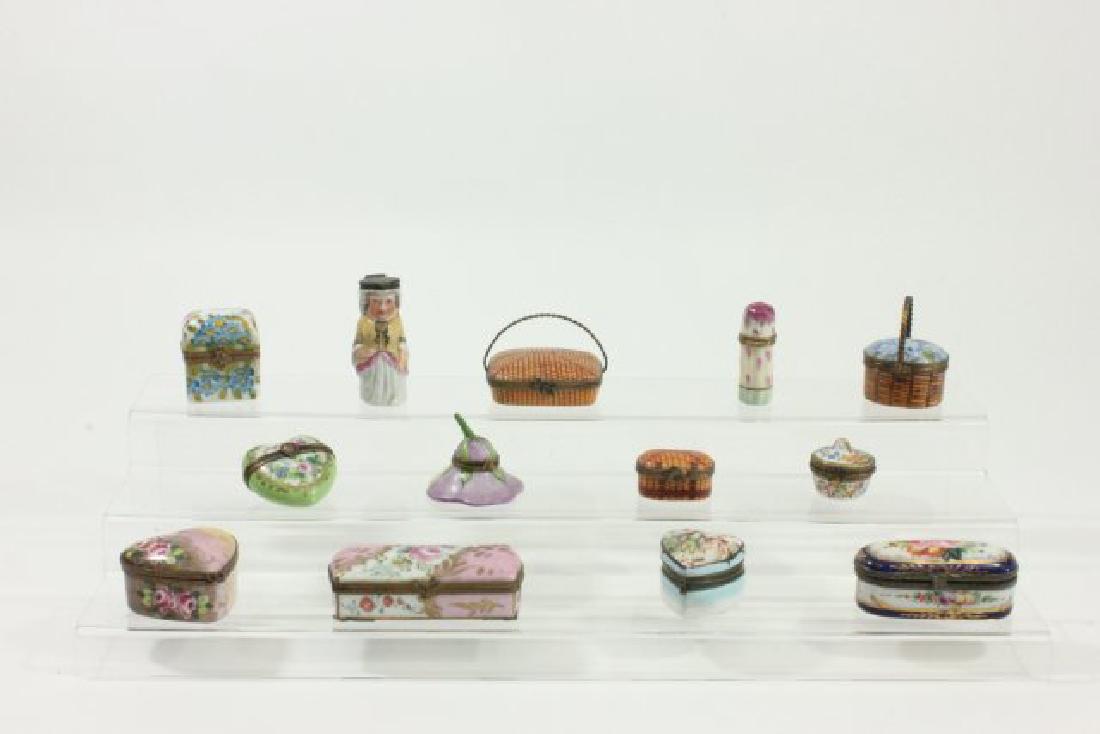 Lot 13 Trinket Boxes, Including Limoges (1 of 12)