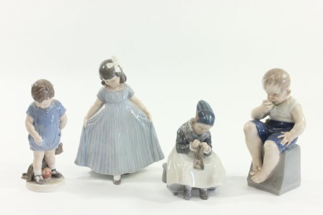 Group Lot 4 Royal Copenhagen Porcelain Figurines (1 of 8)