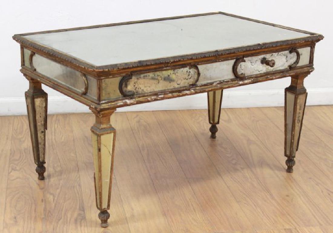 Mirrored Partially Gilded Coffee Table (1 of 6)