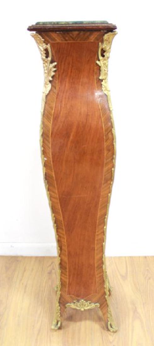 French Style Contemporary Marble Top Pedestal (1 of 4)