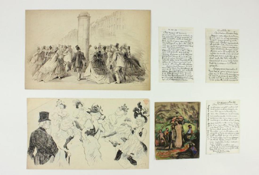 Pastel & 2 Drawings (1 of 9)