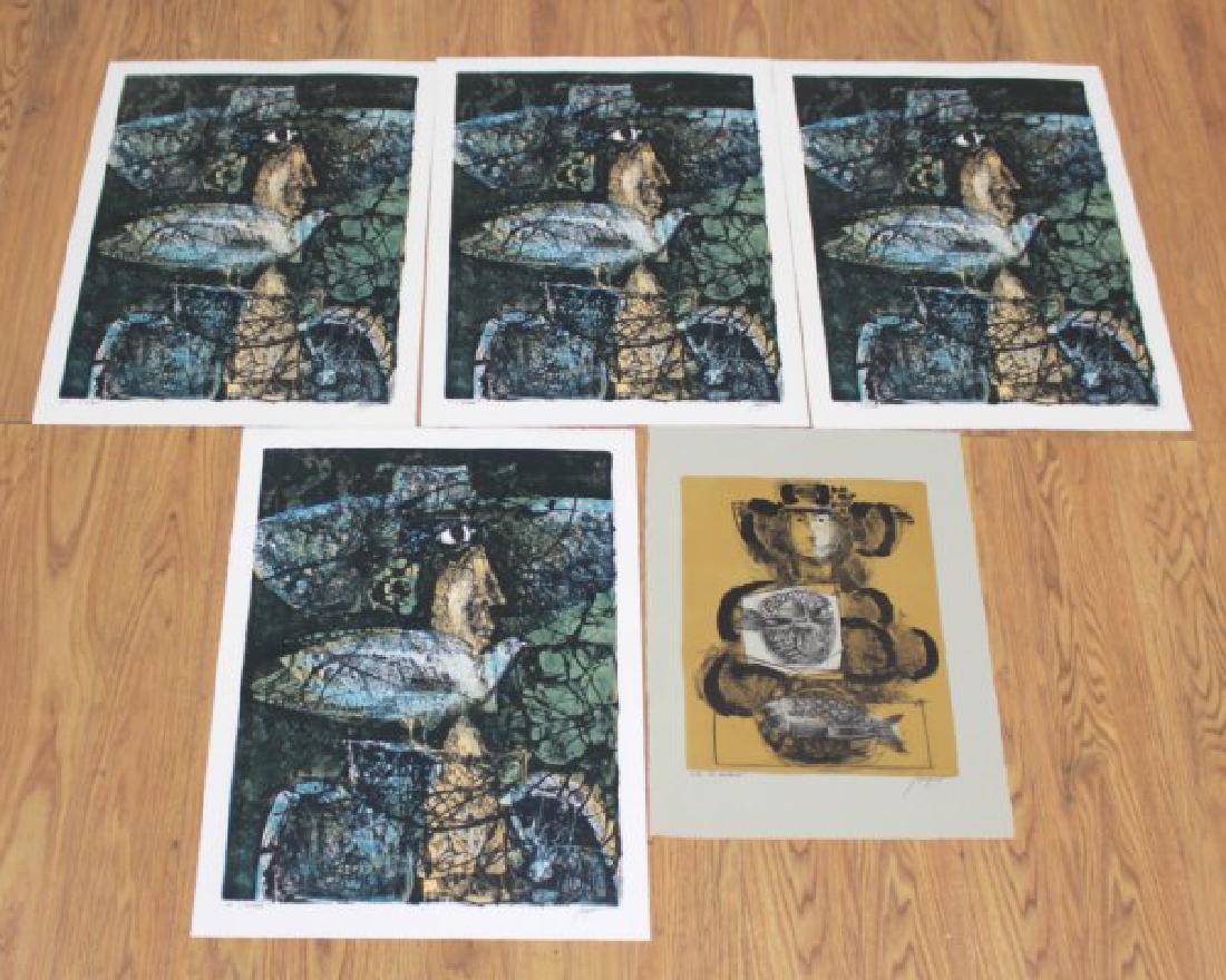 Pierre Jacquot, 5 Lithographs (1 of 4)