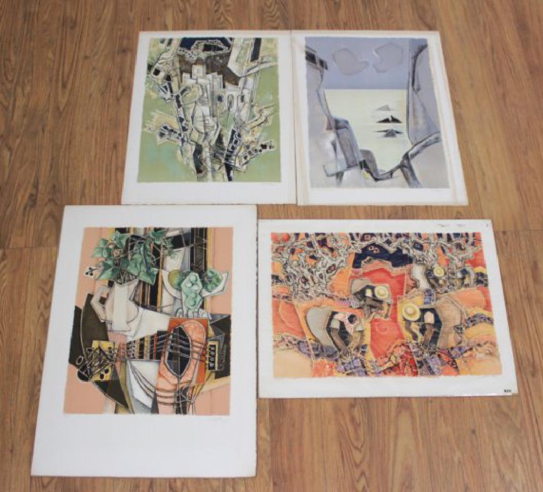 Georges Dayez, 4 Lithographs (1 of 8)