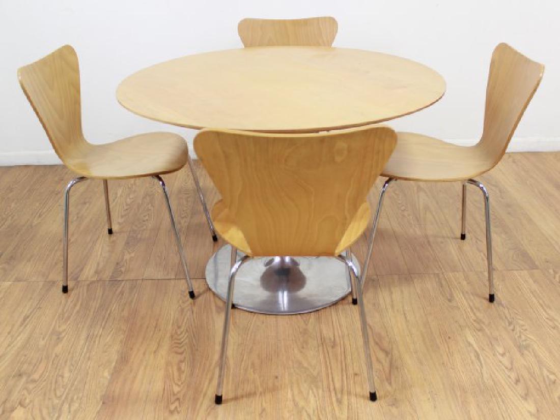 5-Piece Mid-Century Modern Chrome & Wood Dinette (1 of 5)