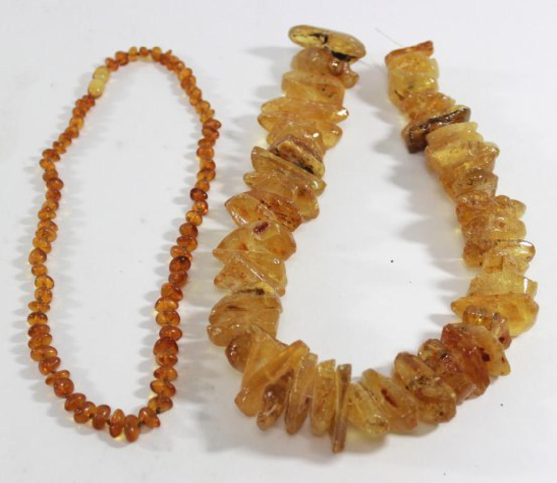 2 Amber Necklaces: 2 Amber Necklaces