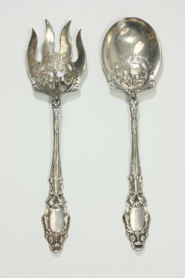 Sterling Silver Salad Fork & Spoon (1 of 6)
