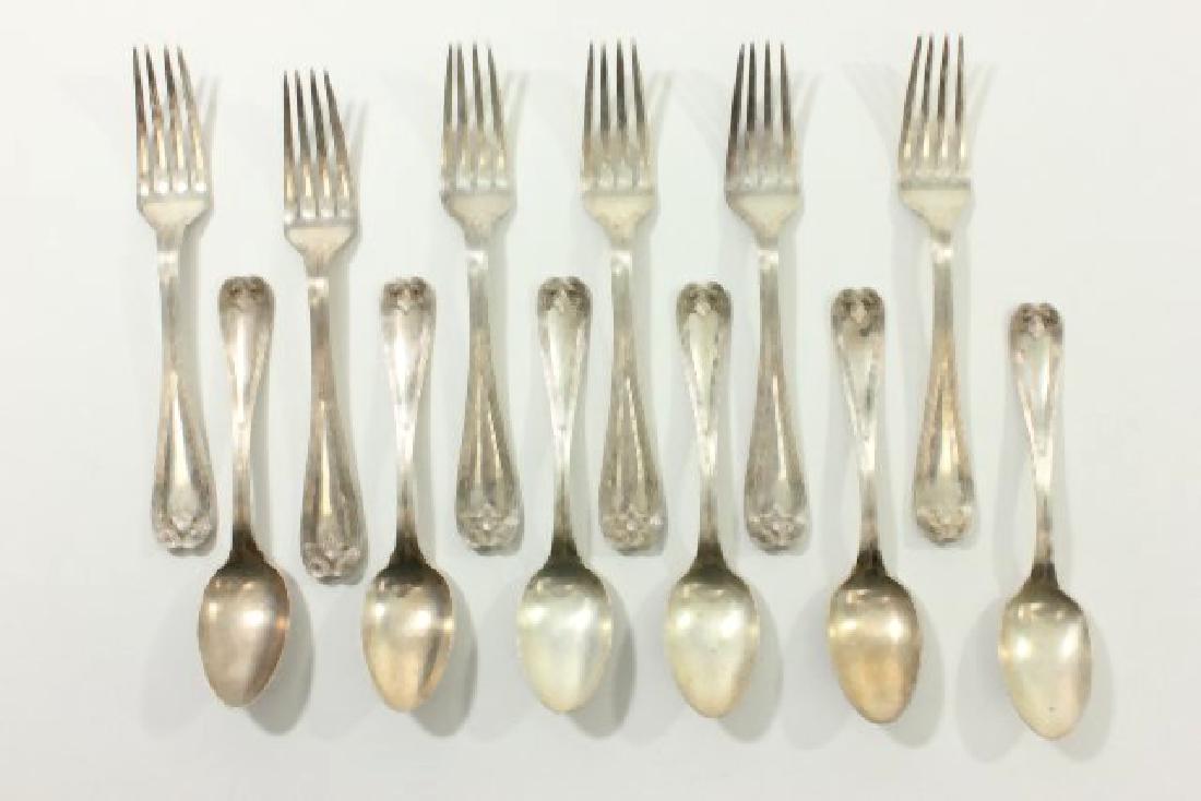 Lot 12 Tiffany Sterling Silver Flatware Pieces (1 of 5)