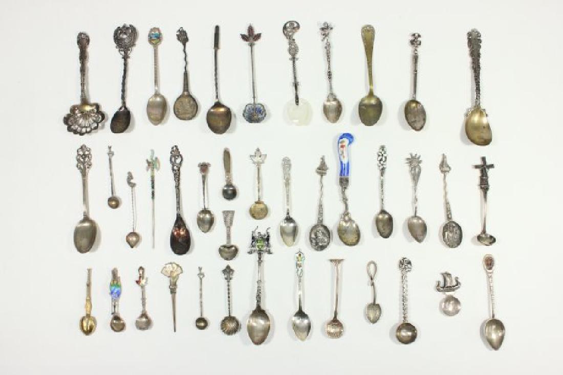 Lot 40 Silver Souvenir Spoons (1 of 7)