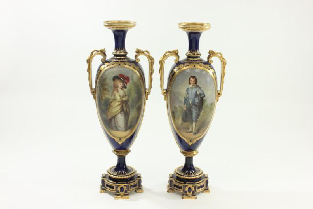 Pair English Porcelain Vases (1 of 7)
