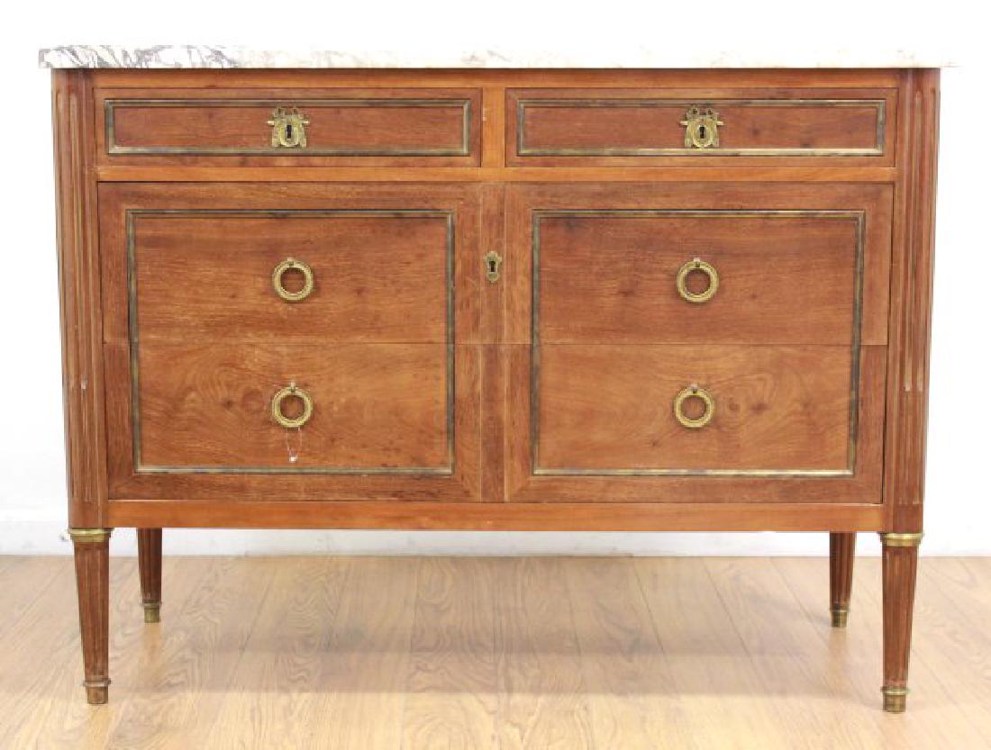 Jansen Style Marble Top Commode (1 of 8)