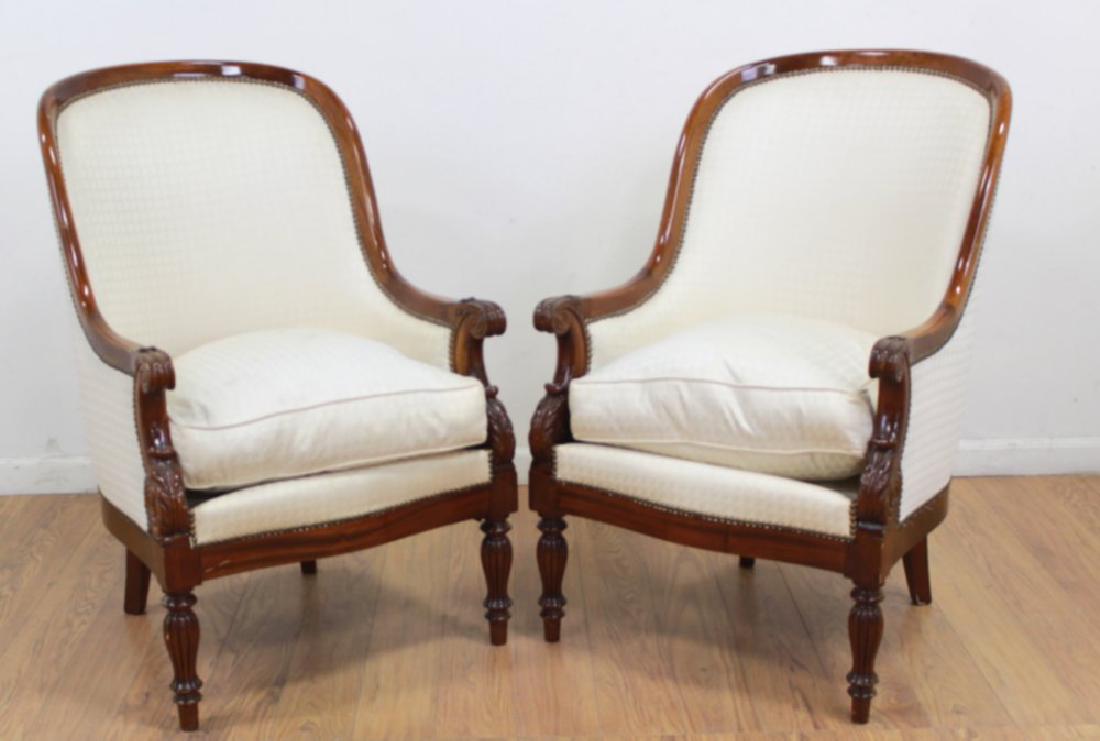 Pair Regency Style Tub Chairs (1 of 5)