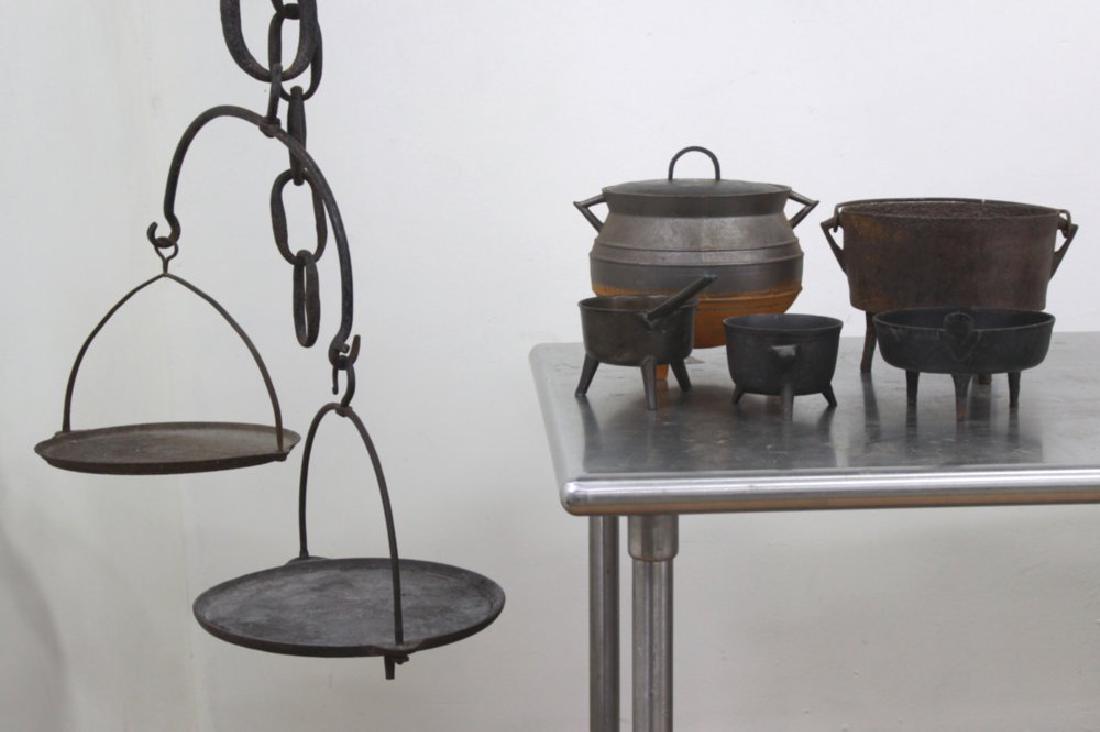 6 Antique Cast Iron Cooking Utensils (1 of 2)
