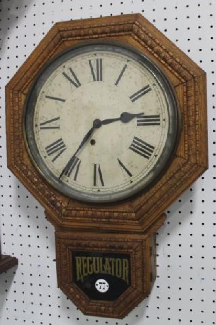 :Regulator Clock Case & Oak Regulator Clock (1 of 1)