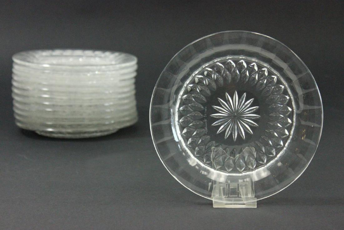 12 Signed Val St. Lambert Glass Dishes (1 of 4)