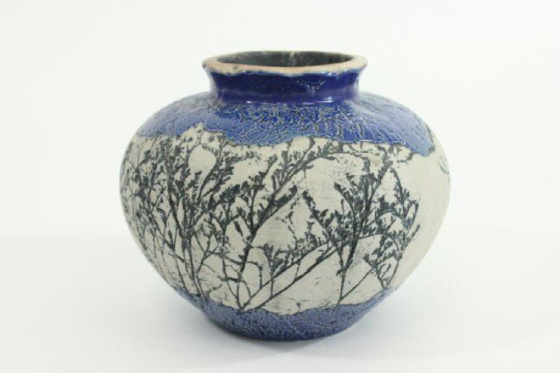 :Tenmoku Asian Pottery: 20th century. Approx. 6 1/2" H x 7 1/2" W.