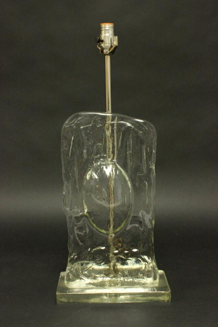 Italian Mid-Century Modern Glass Table Lamp (1 of 3)