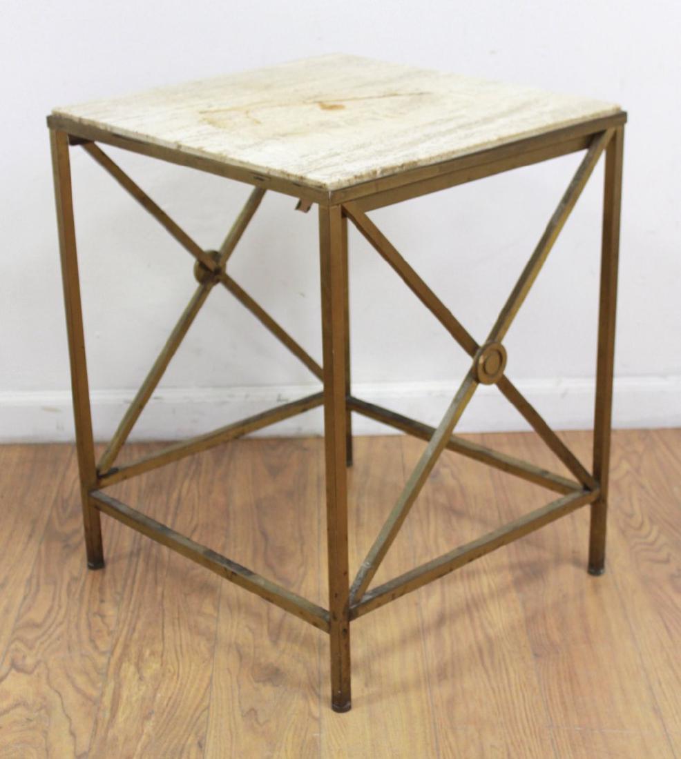 Mid-Century Modern Brass Side Table (1 of 3)