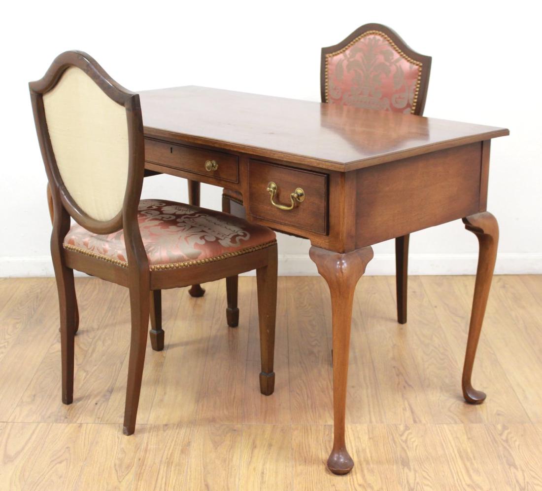 Biggs Mahogany Ladies Desk & 2 Chairs (1 of 6)