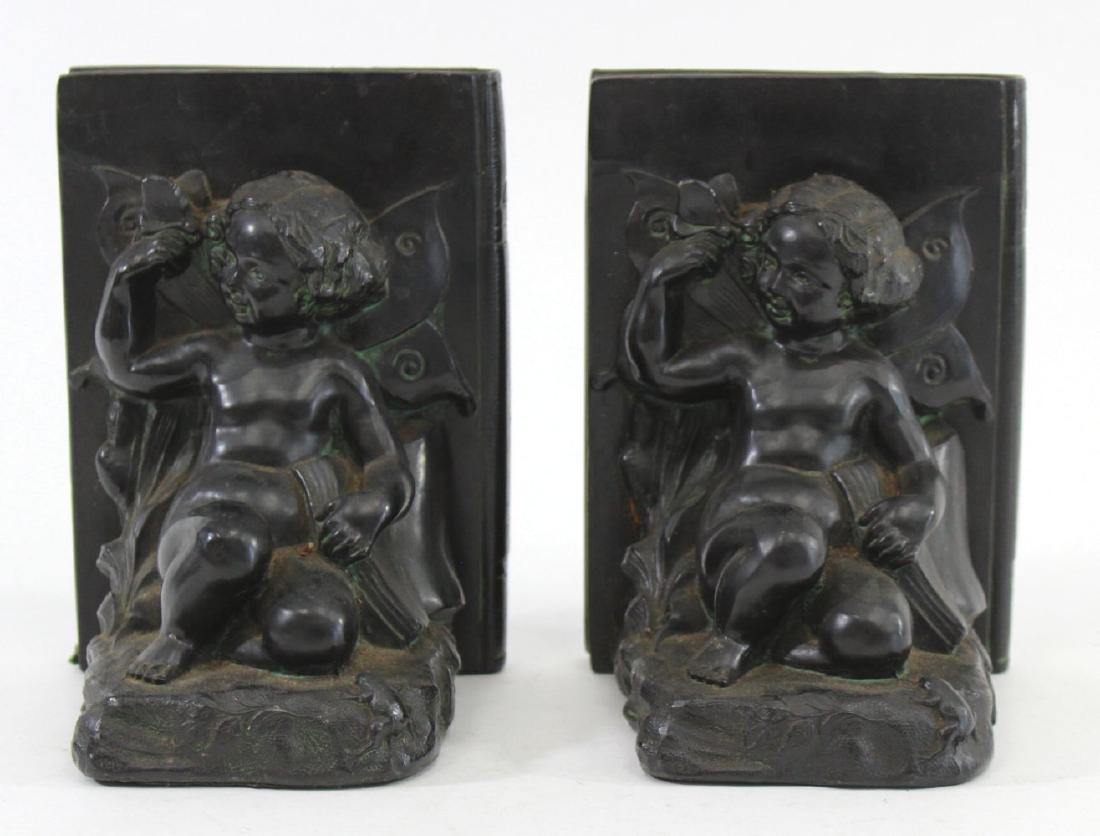 Pair Vintage Ronson Cherub Bookends (1 of 7)
