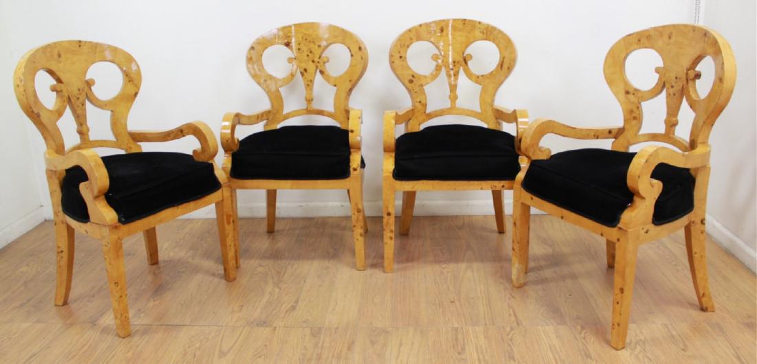 Set 4 Beidermeier Style Armchairs (1 of 5)