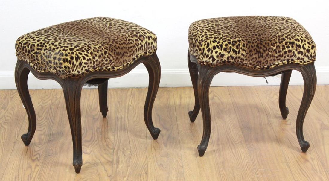 Pair Louis XV Style Stools (1 of 3)