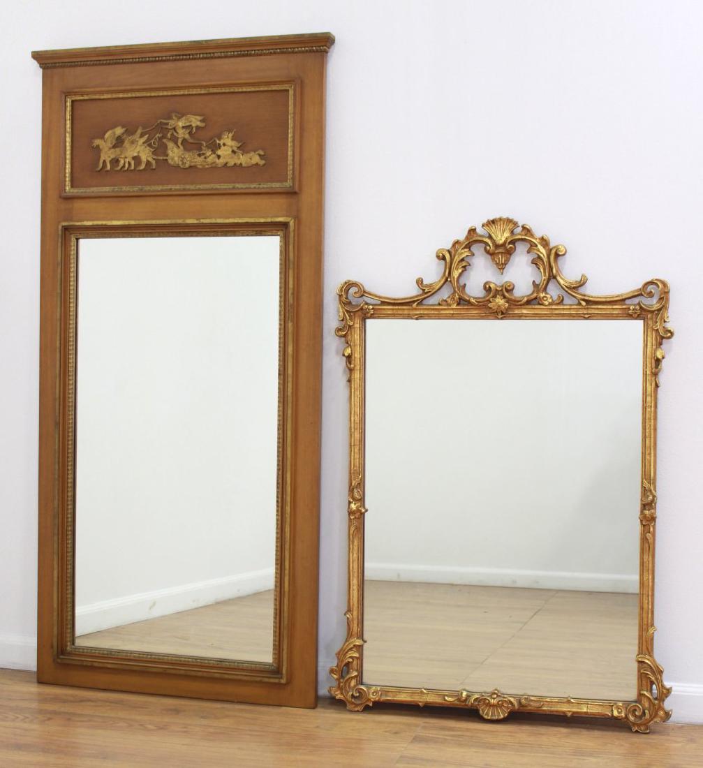 Rectangular Trumeau Mirror & French Style Mirror (1 of 5)