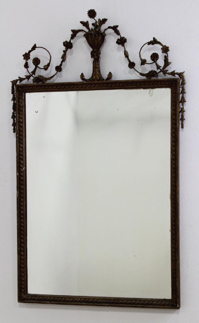 Adams Style Wood & Gesso Gilded Carved Mirror (1 of 3)