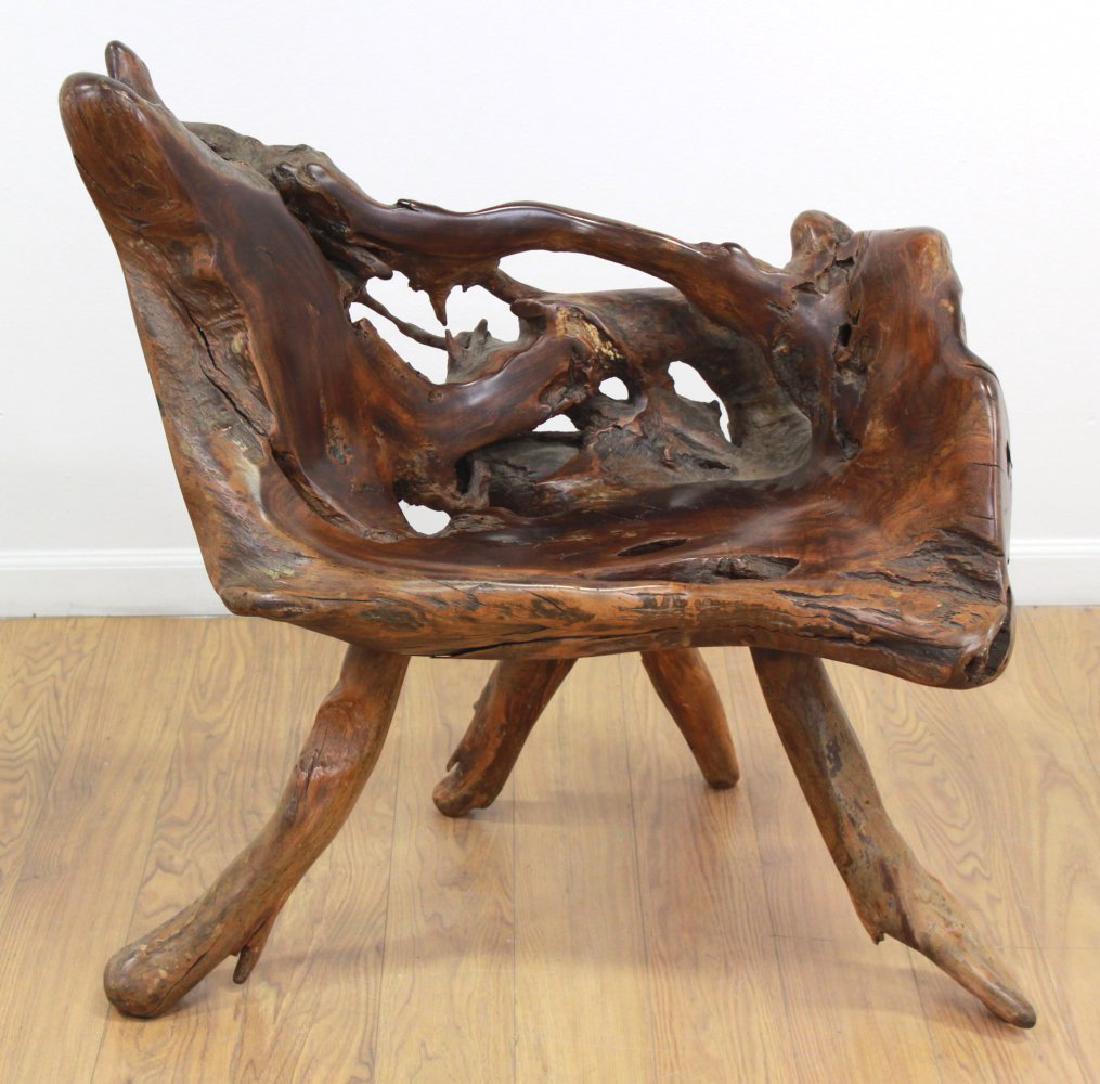 Root Tree Carved Chair (1 of 7)