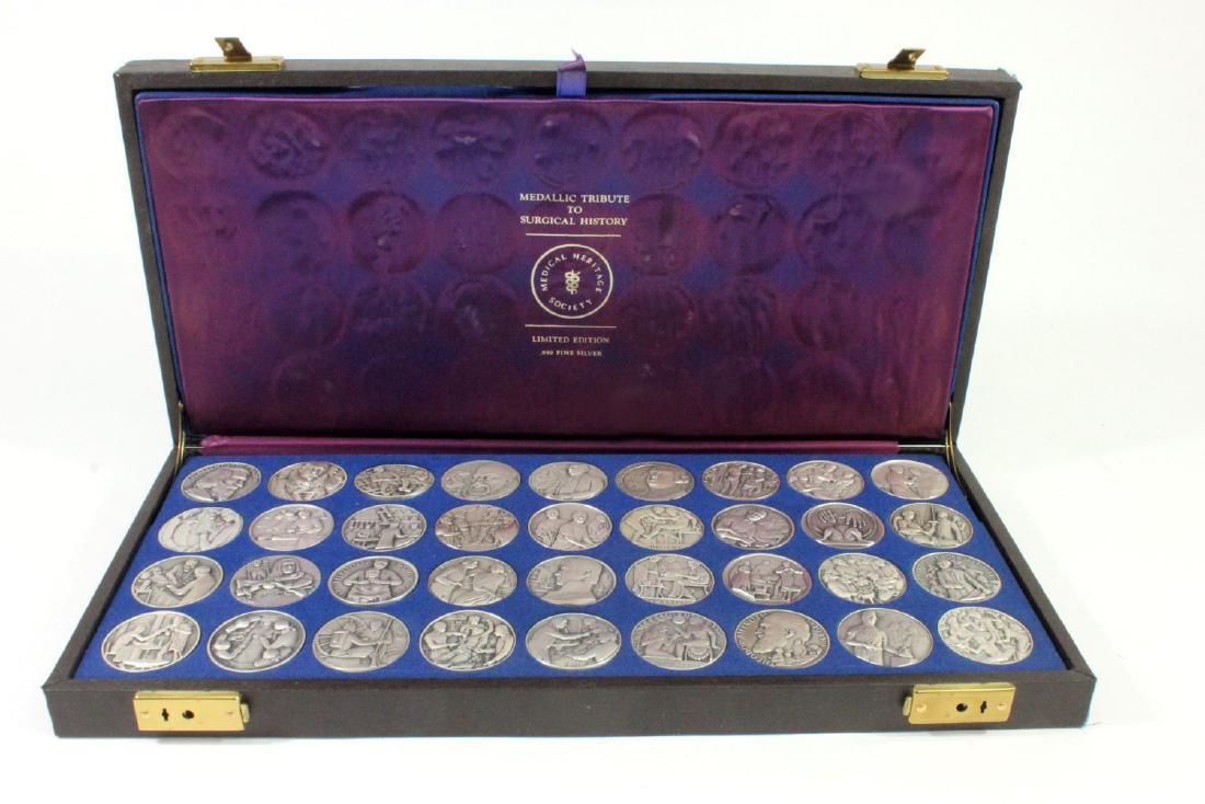 Set of 36 Surgical History 0.999 Silver Medallions (1 of 8)