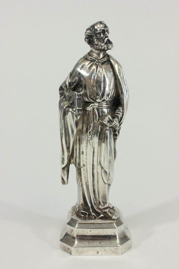 Silver Figure of Saint Peter Holding Key & Book (1 of 4)