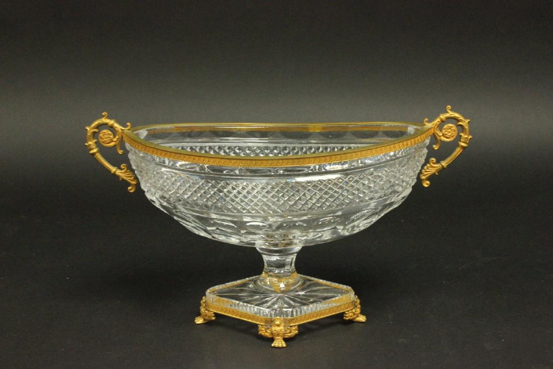 Baccarat Style Bronze Mounted Centerpiece (1 of 5)