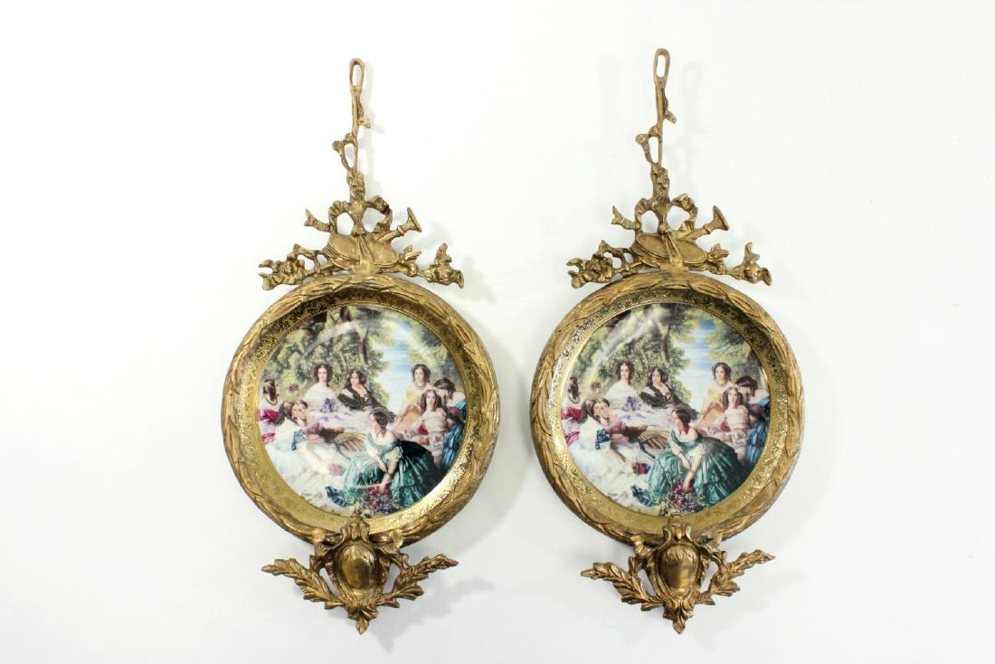 Pair SÃ¨vres Style Porcelain Wall Hangings (1 of 5)