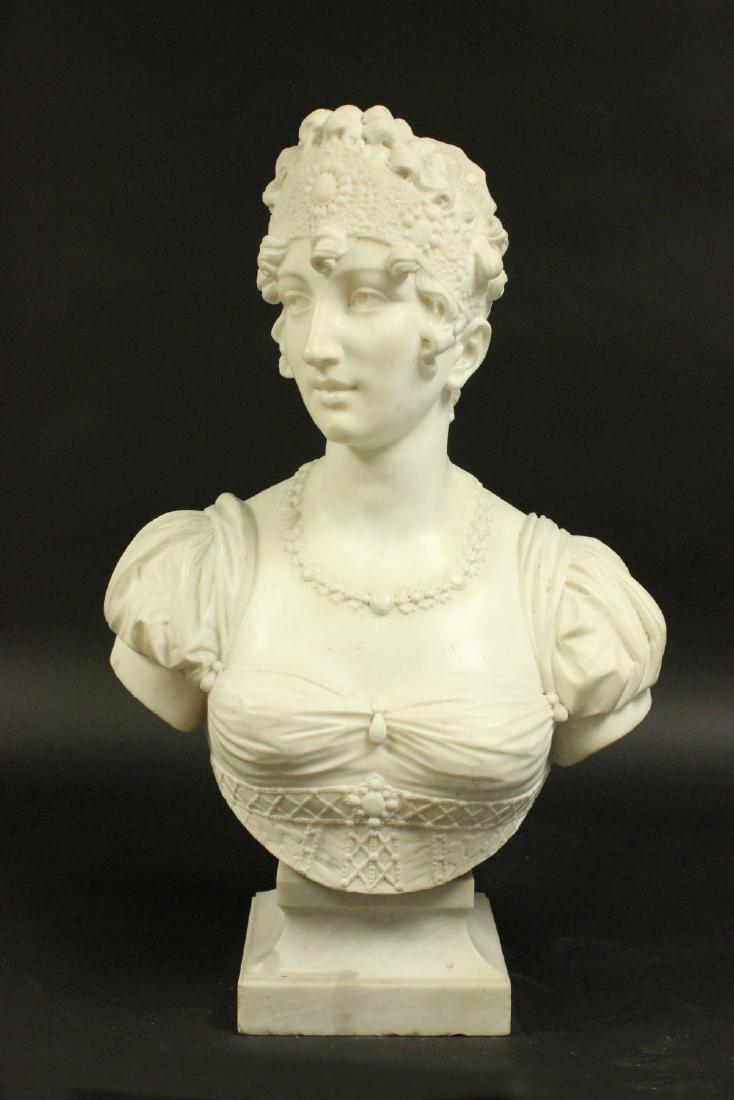 19th/20th Century Marble Bust of Empress Josephine (1 of 6)