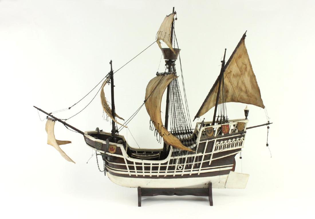Wood Ship's Model of "Santa Maria" (1 of 7)