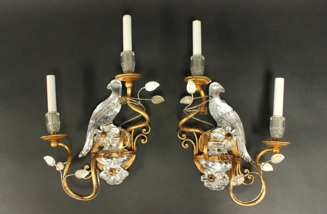 Pair Maison Bagues Style Bird 2-Light Sconces (1 of 6)