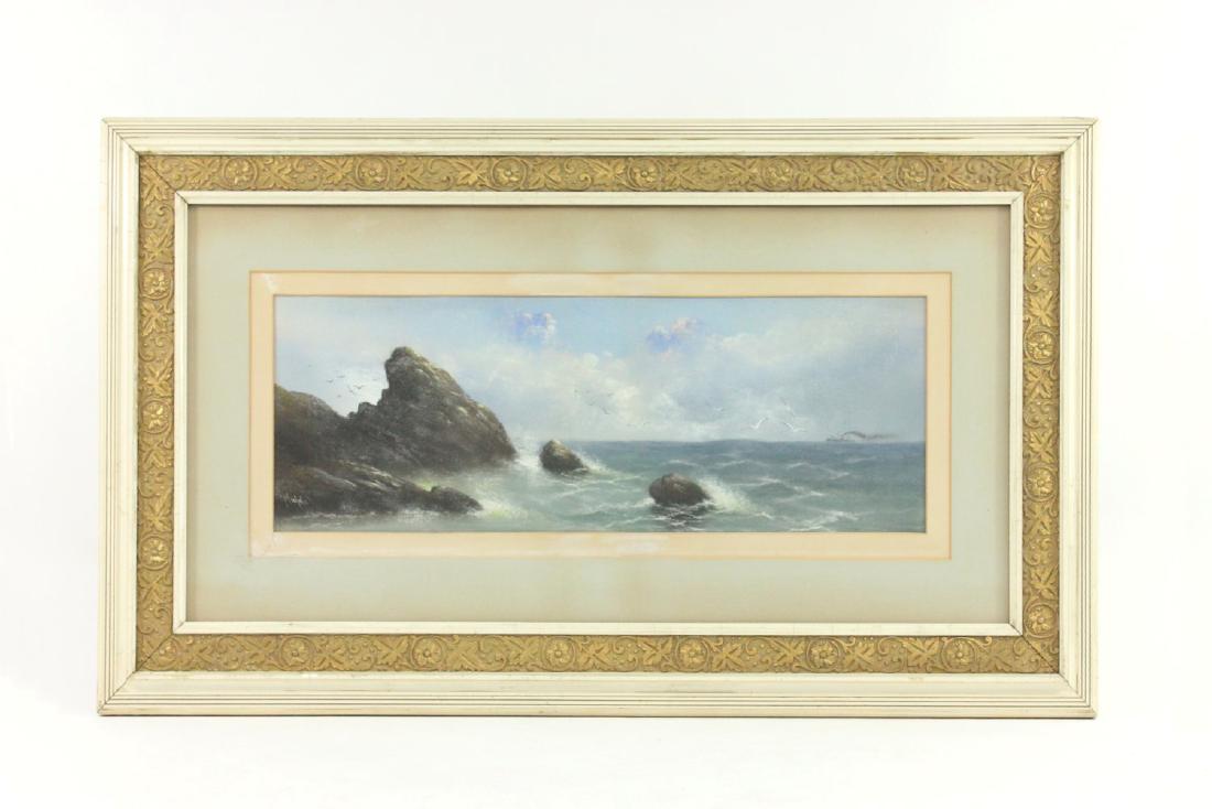 Nichols, Marine Pastel with Ship (1 of 3)