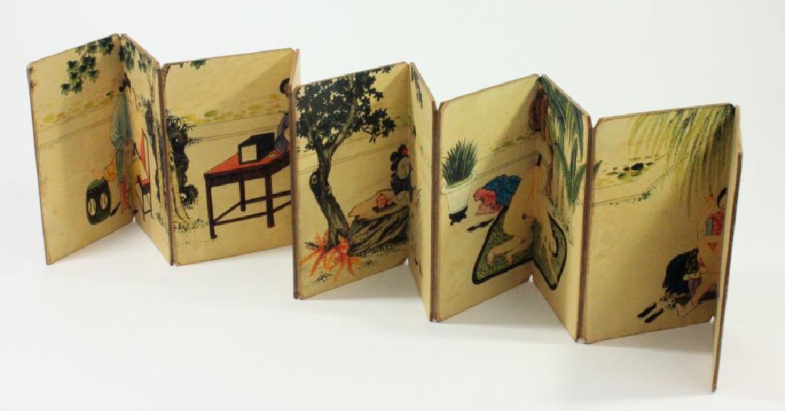 Asian Erotic Book: 5 pictures. Approx. 7" x 4 3/4". (41)