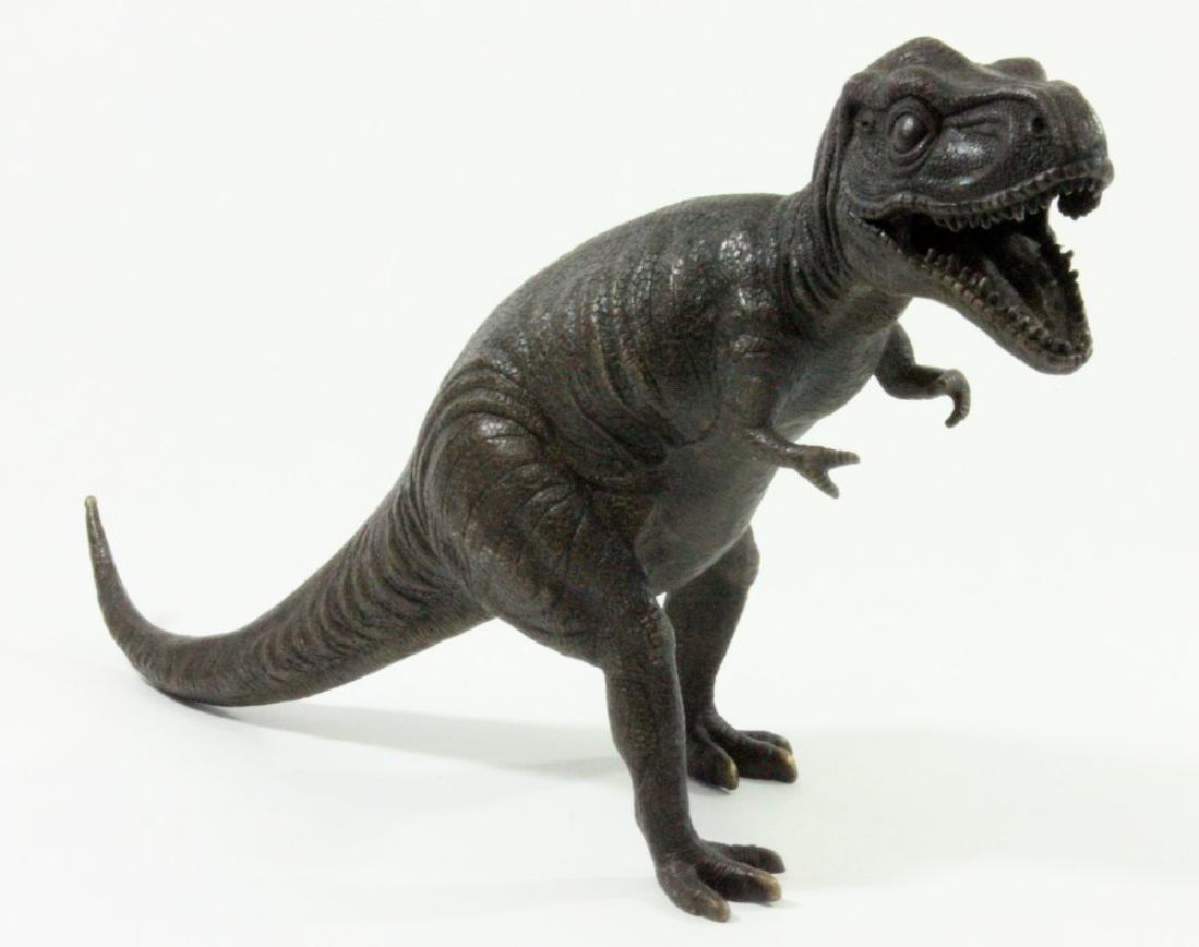 Bronze Figure of Dinosaur: Approx. 10 1/2" H x 18" L. (16)
