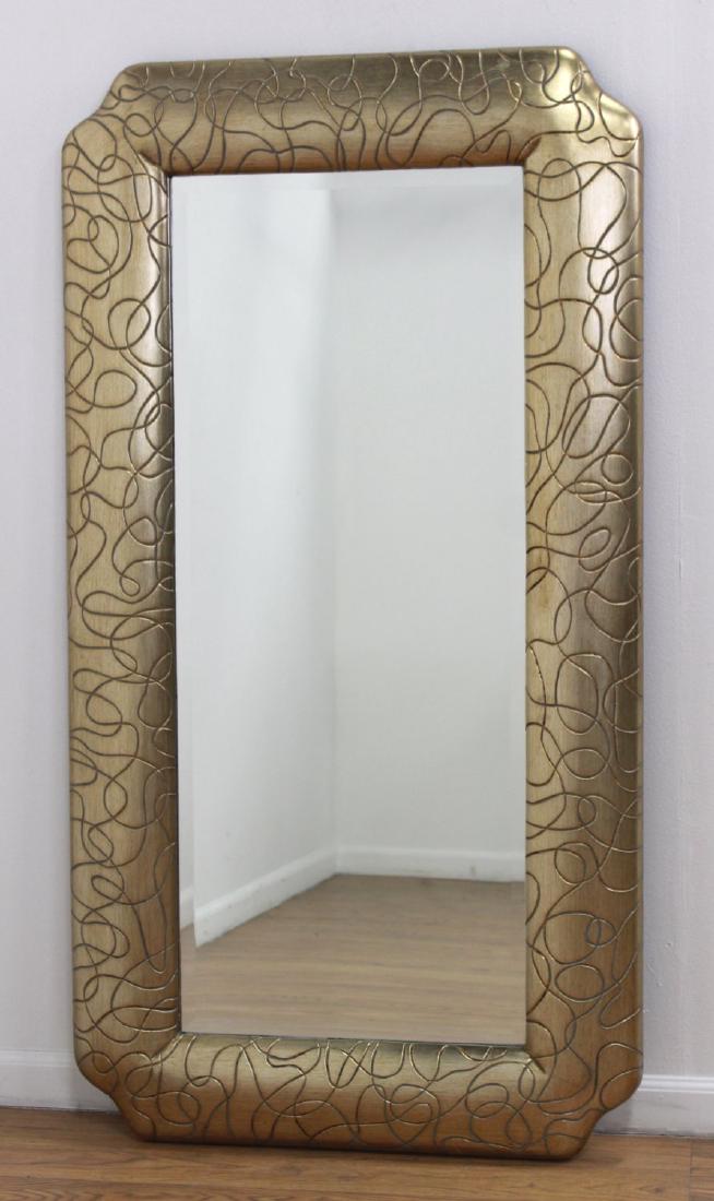 Modern Gold Framed Mirror (1 of 2)