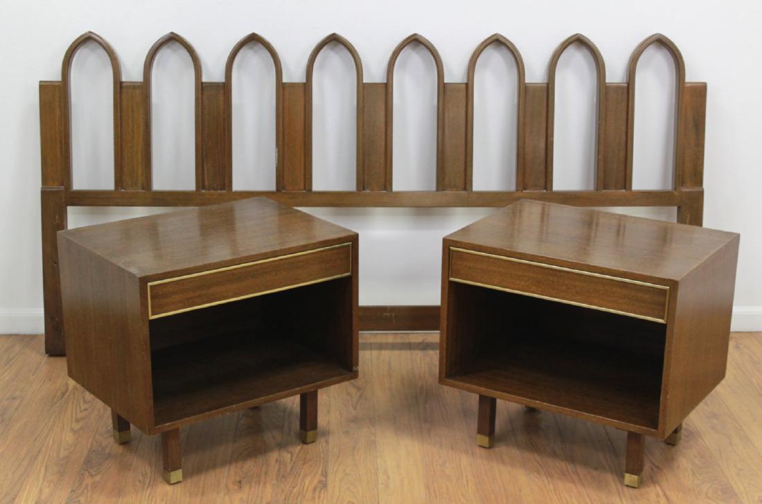 Harvey Probber Headboard & Pair Nightstands (1 of 4)