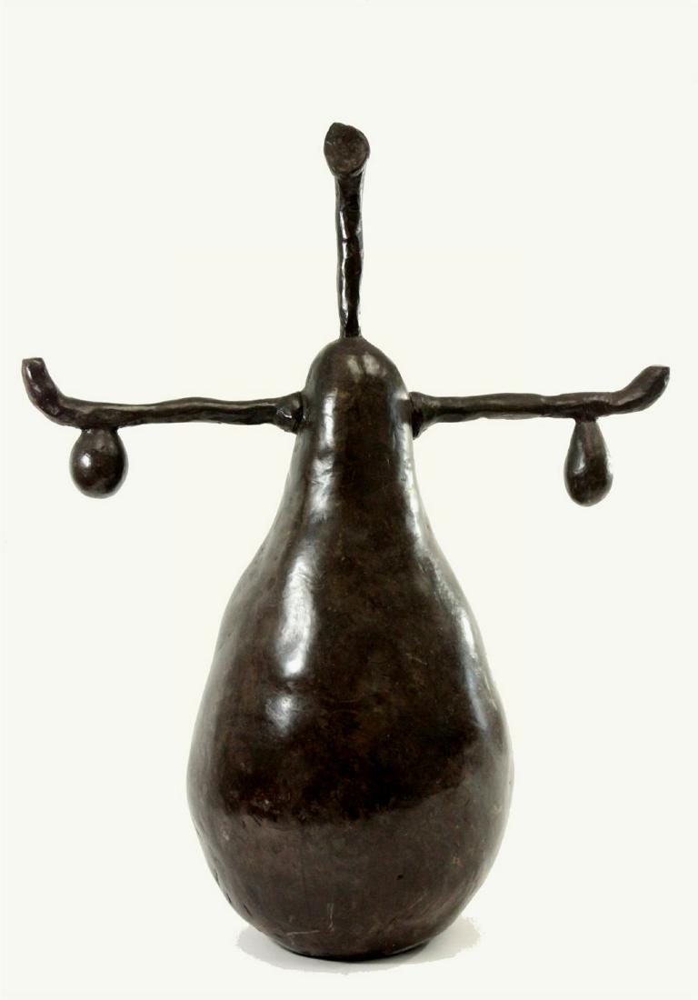 Mid-Century Modern Composition Pear Sculpture (1 of 3)