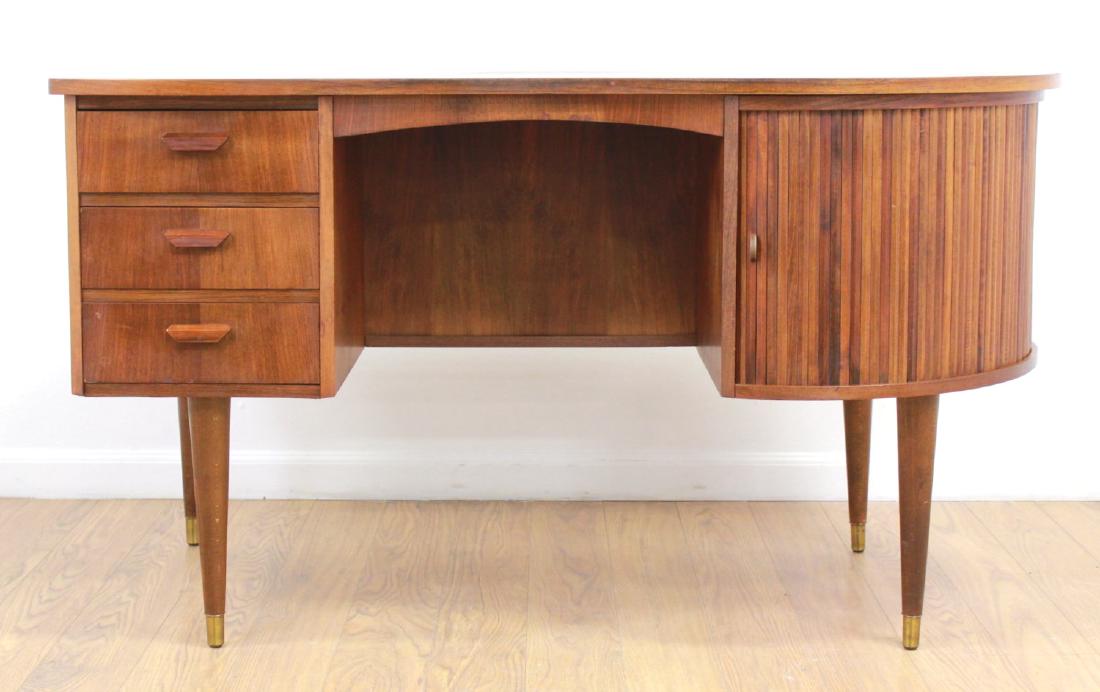 Gunnar Nielsen Tibergaard Teak Biomorphic Desk (1 of 7)