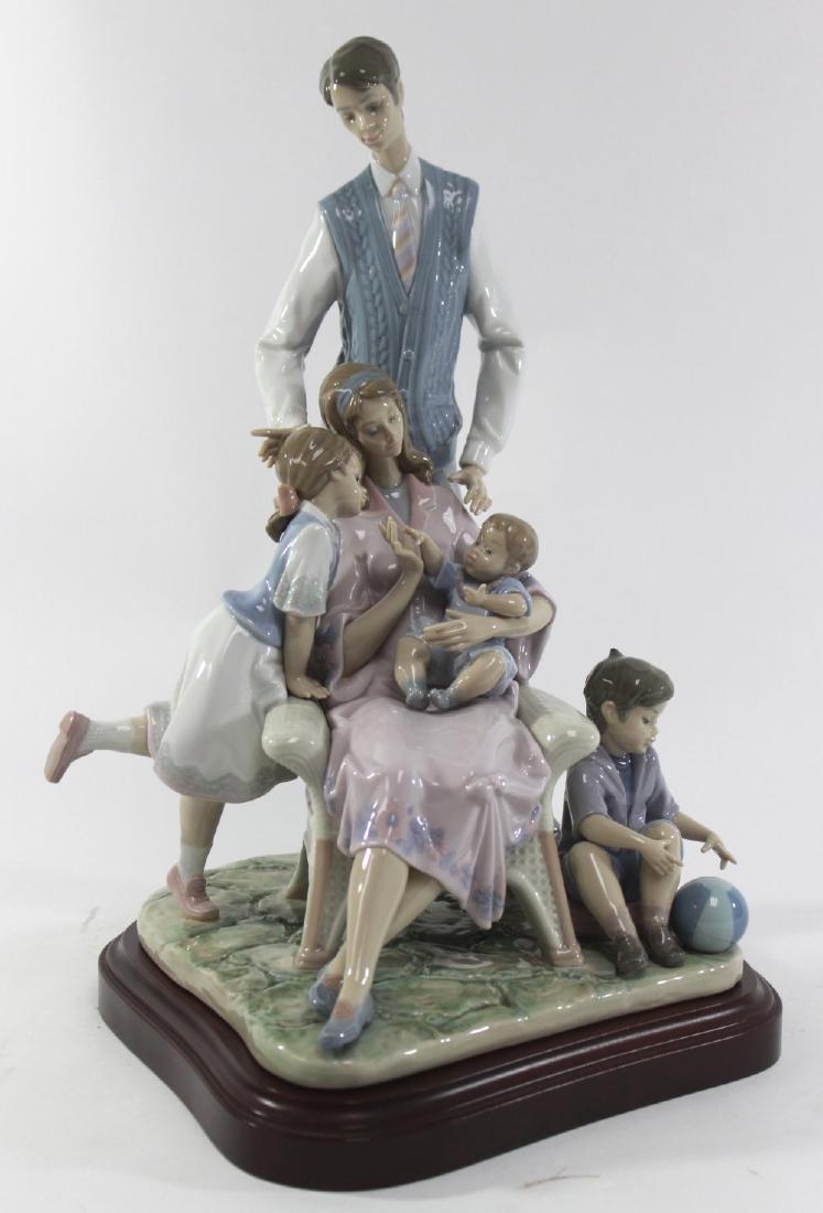 Lladro Portrait of Family #01805: Approx. 16" x 12". With box. (7079) Good condition.