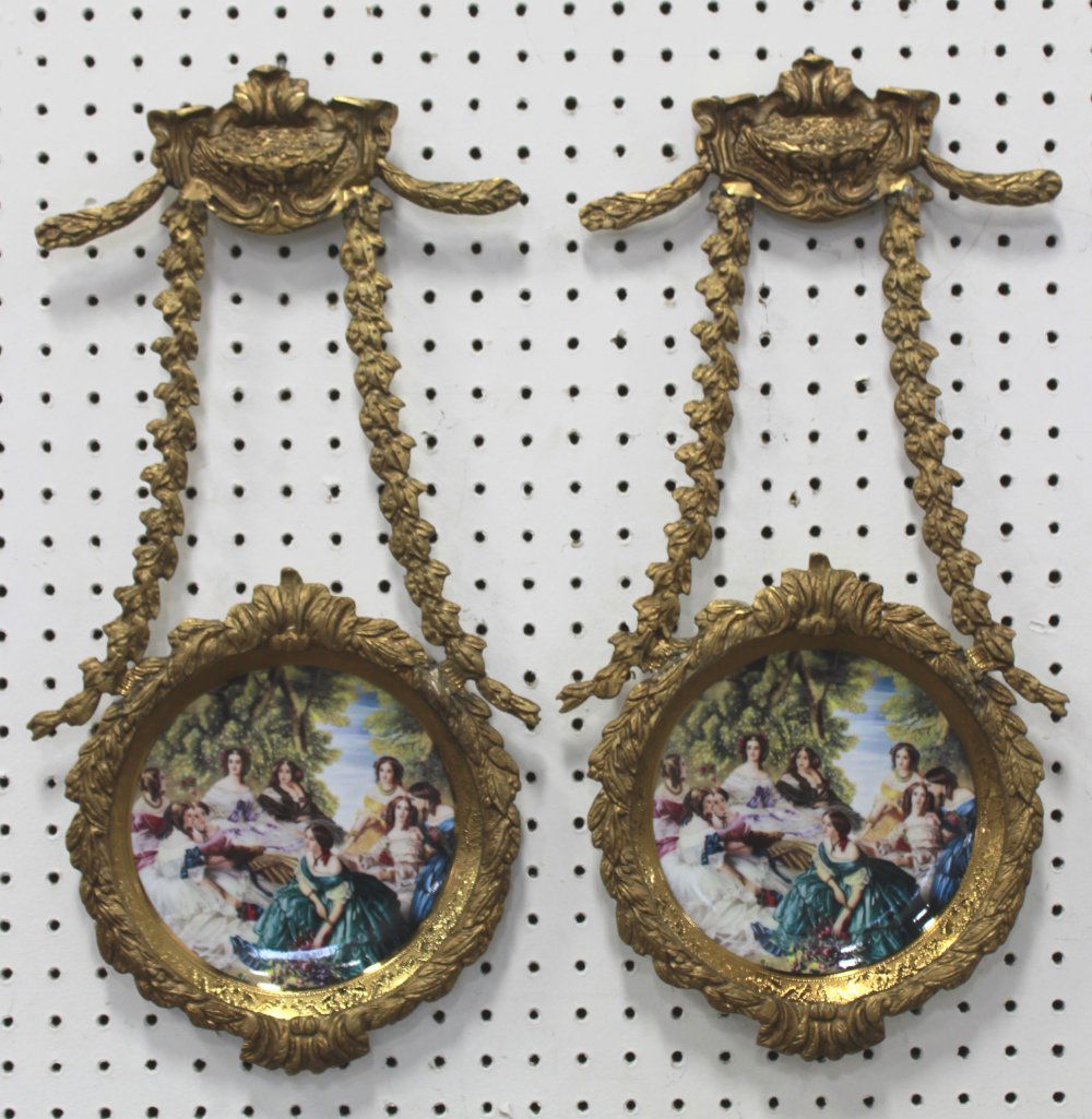Pair Sèvres Style Wall Hanging Plates (1 of 4)