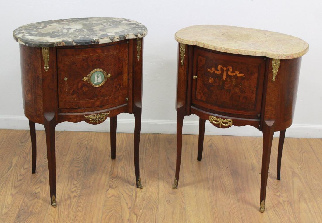 2 Louis XV Style Gilt Brass Mounted Table de Nuit (1 of 4)