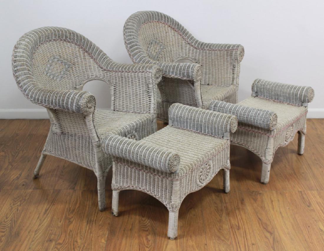4-Piece Wicker Outdoor Set (1 of 5)