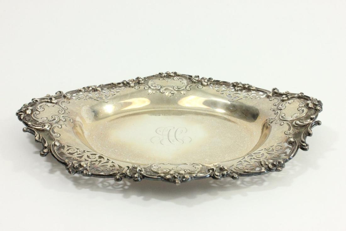 Open Reticulated Oval Sterling Silver Tray (1 of 6)