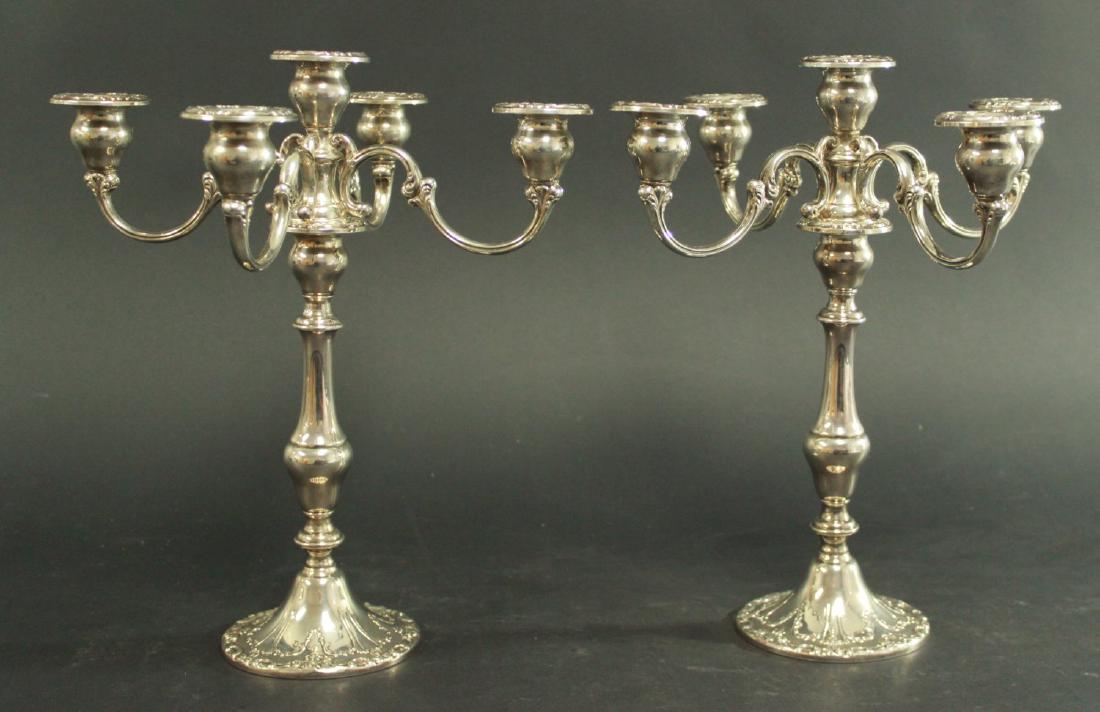 Pair Sterling Silver 5Light Gorham Candelabra May 31, 2018 Time