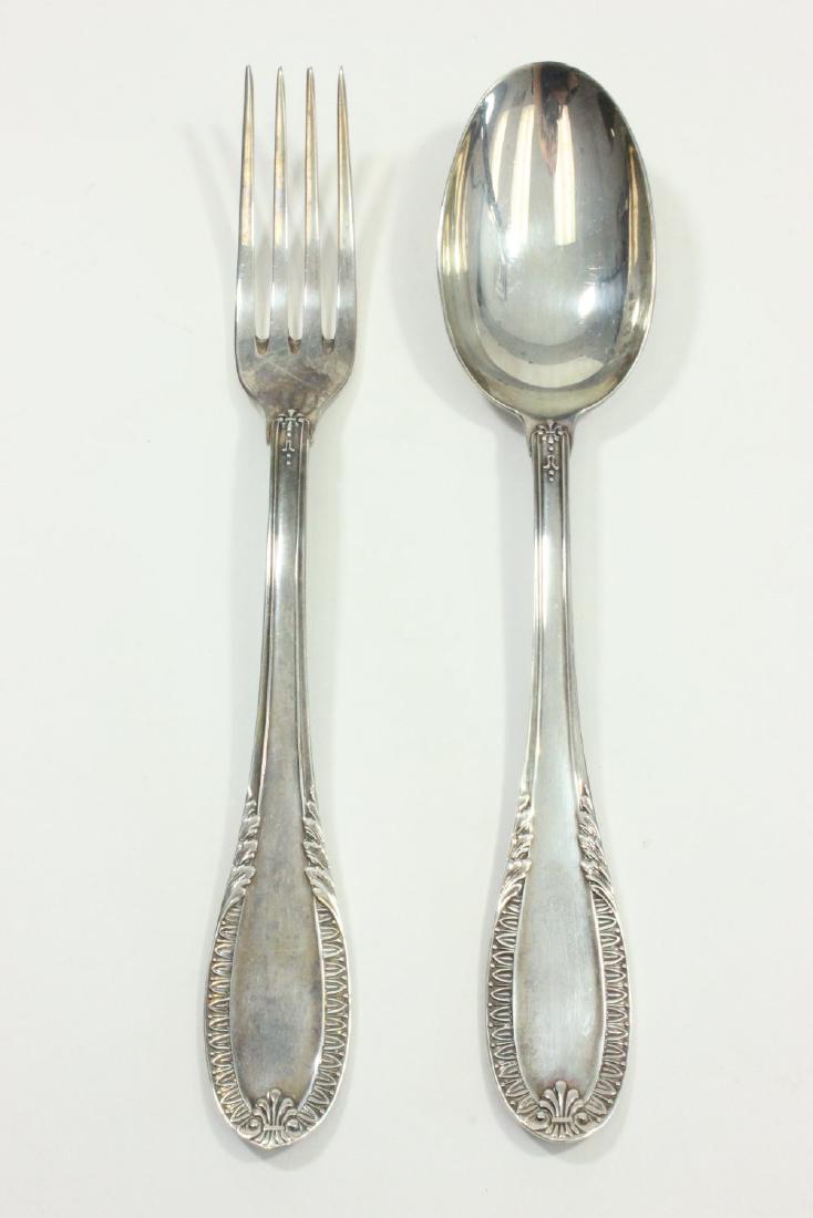 800 Silver Serving Fork & Spoon (1 of 3)