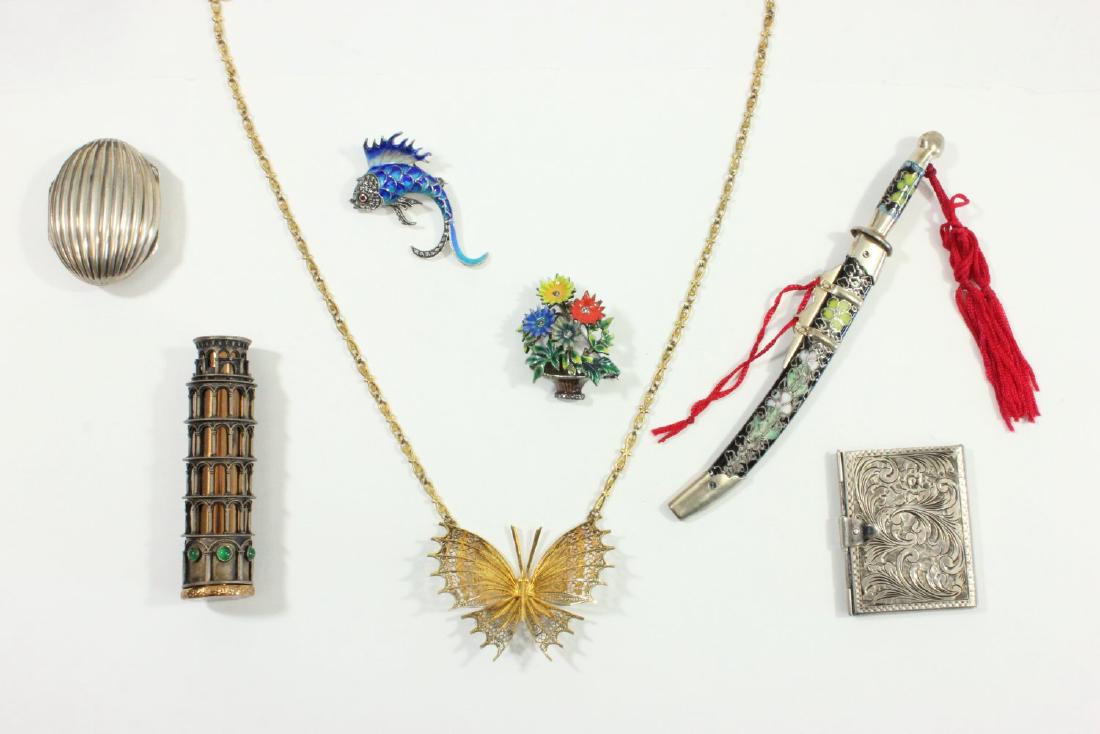 Group of Silver & Enamel Pieces (1 of 8)